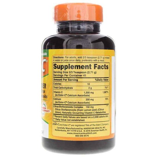 Ester-C Powder with Citrus Bioflavonoids, AH